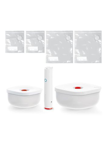 Kit sottovuoto: 2 contenitori, 4 sacchetti e pompa cordless