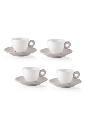 Set 4 tazzine caffè con piattini Everyday