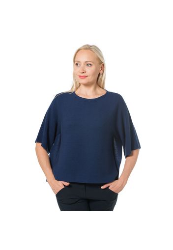 Blusa in maglia con lana con lavorazione links