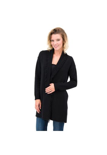 Cardigan a frange con cachemire