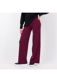 Pantaloni in maglia misto cashmere gamba ampia