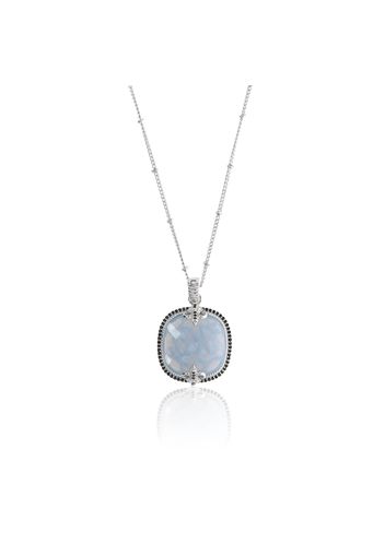 Collana in argento 925 con opale azzurro