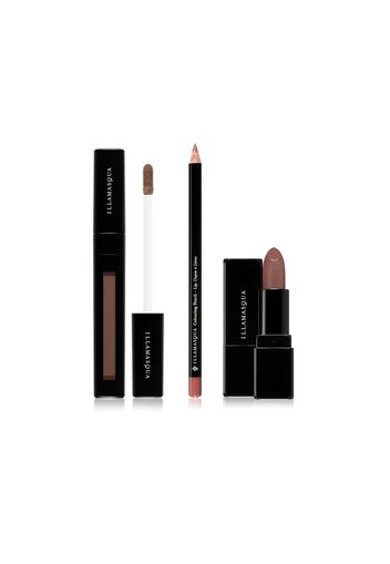 Kit 3 prodotti labbra: rossetto, lucidalabbra, matita
