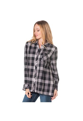 Camicia a quadri con maniche lunghe