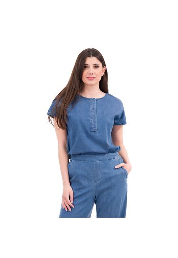 Maglia effetto denim in chambray di Lyocell