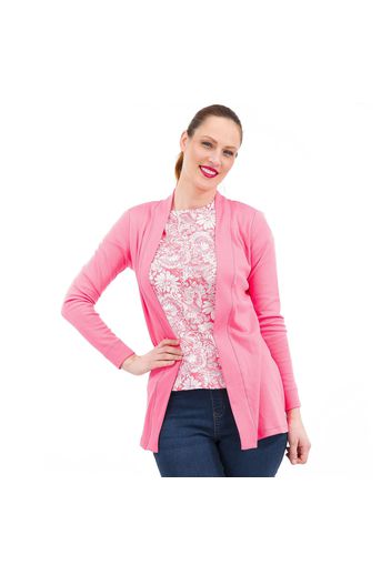 Isaac Mizrahi Live Set 2 pezzi: Cardigan sciancrato T-shirt girocollo 100% cotone