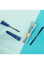 Crema viso CC+ con SPF40, Gel No-Tug, Mascara Superhero