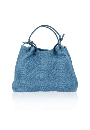 Borsa Flavia in pelle intrecciata con zip