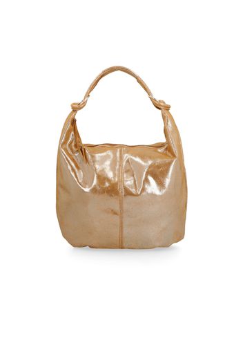 Borsa a mano/a spalla in pelle effetto glossy