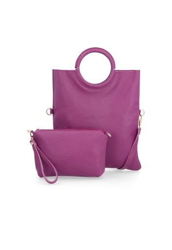 Borsa multi-indosso in pelle dollaro con pochette