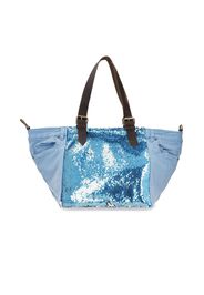 Borsa a spalla in jeans con paillettes