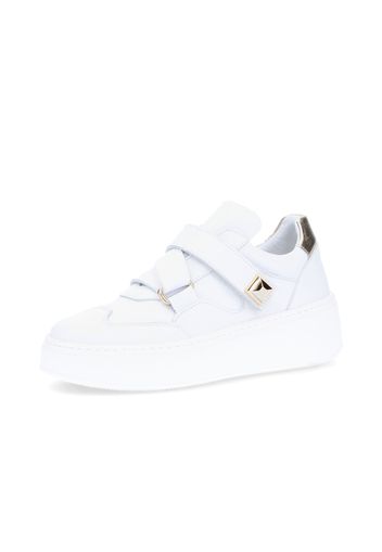 Sneakers in pelle con velcro