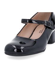 Le Serpentini Mary Jane effetto vernice con tacco 4cm
