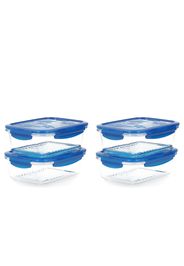 Set 4 contenitori in vetro borosilicato con coperchio