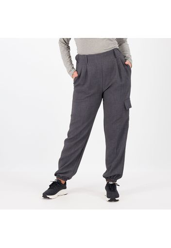 Pantaloni jogger in tessuto fiammato con tascone