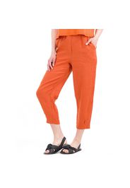 Pantaloni a carota in lino