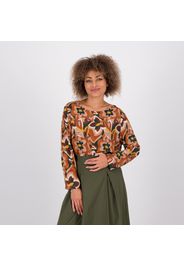 LUCREZIA SCIORTINO Blusa maniche lunghe in tela 100% viscosa a fantasia floreale