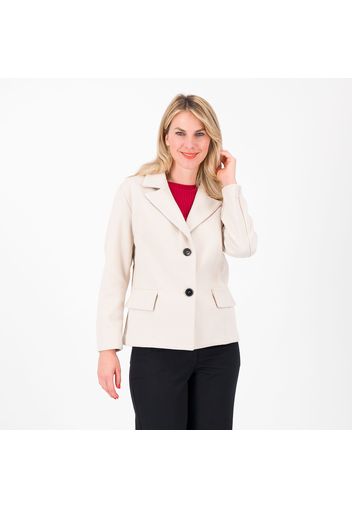 Blazer collo rever in tessuto ammagliato