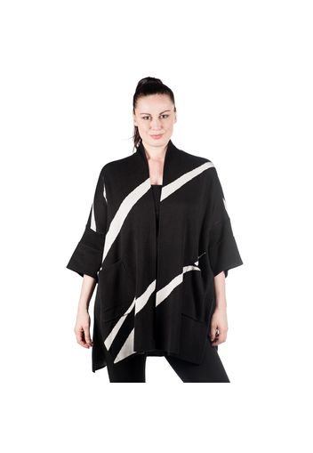 Kimono in maglia di cotone e viscosa