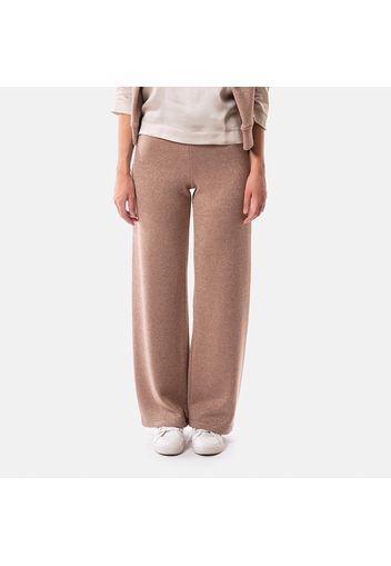 Pantaloni ampi in mano cashmere lamé