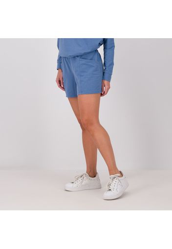 Shorts in jersey misto cotone con cuciture a vista