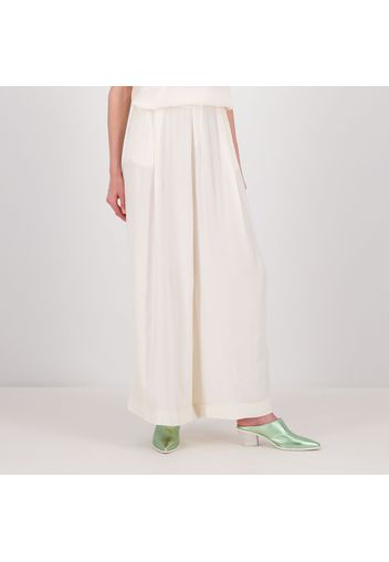 Pantalone palazzo in crêpe marocaine di viscosa