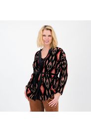 Cardigan a kimono in ciniglia devoré