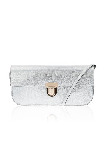 Pochette in pelle con manico removibile