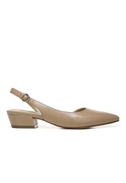 Slingback in pelle con soletta Contour+ e tacco 4 cm