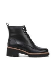 Biker in pelle con soletta contour+ e tacco 5,5 cm