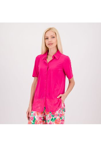 Camicia a maniche corte in jersey elasticizzato