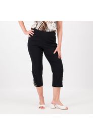 Pantaloni cropped con inserti in pizzo