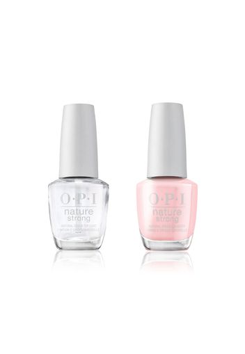 Nature Strong: smalto rosa chiaro e top coat