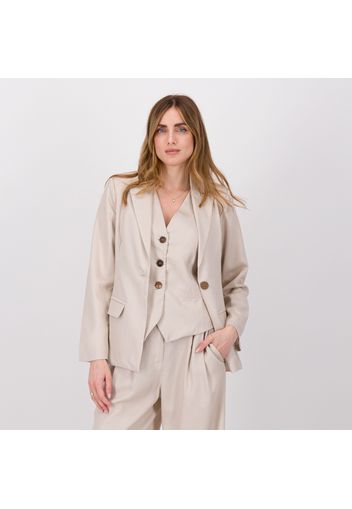 Blazer in misto lyocell con spalline