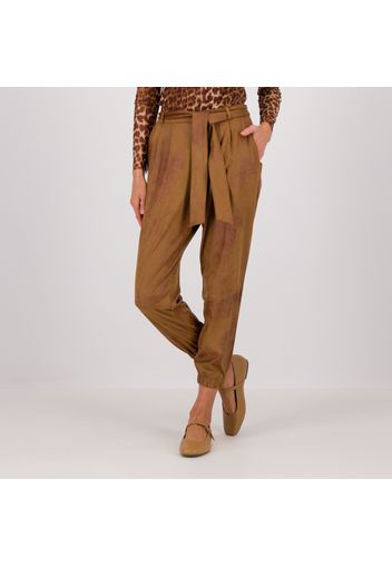 PALAZZO MODA Pantaloni tessuto effetto vintage con cintura