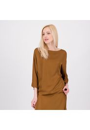 Blusa in raso di viscosa con maniche kimono