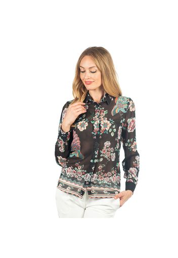 Camicia in georgette fantasia