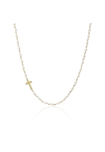 Collana in argento 925 placcato con perle coltivate