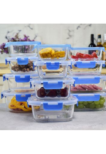12 contenitori per alimenti in vetro borosilicato