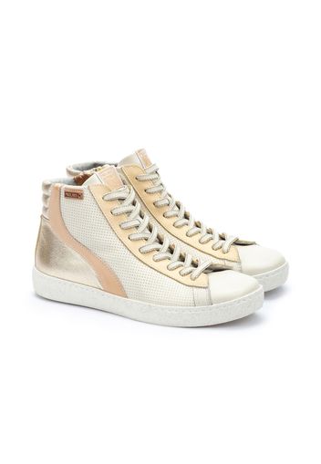 Sneaker alte in pelle con soletta in memory