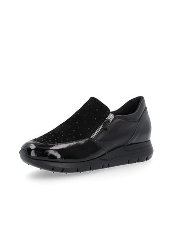 Slip on made in Italy con zip e perline