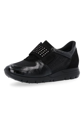 Sneaker in pelle fascia elastica