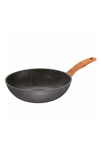 Wok in alluminio pressofuso da 30 cm con manico