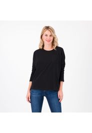 Blusa in jersey di cotone con taschino