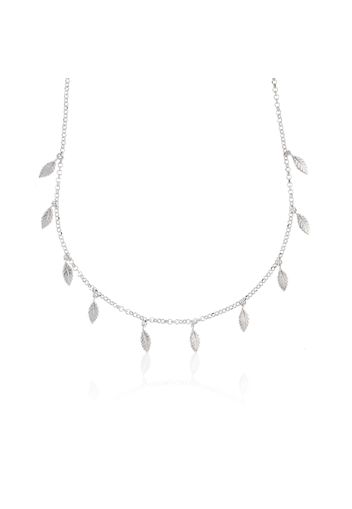 Collana in argento 925 con charm piuma