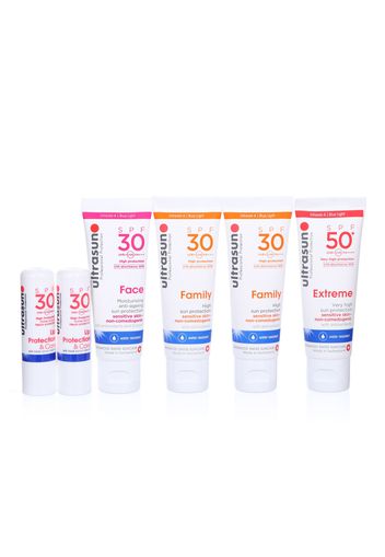 Face SPF30, 2Family SPF30, Extreme SPF50, 2Lip Protect SPF30