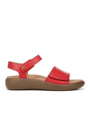 Sandali in pelle con fasce regolabili con velcro