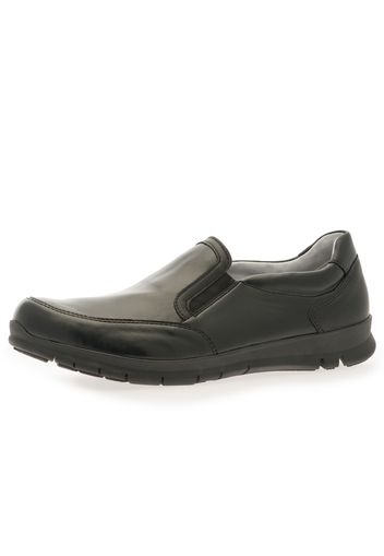 Slip on da uomo in pelle con inserti elastici e soletta removibile