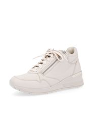 Sneakers stringate in pelle con zip laterale