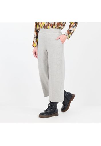 Pantaloni ampi pull on con orlo alto